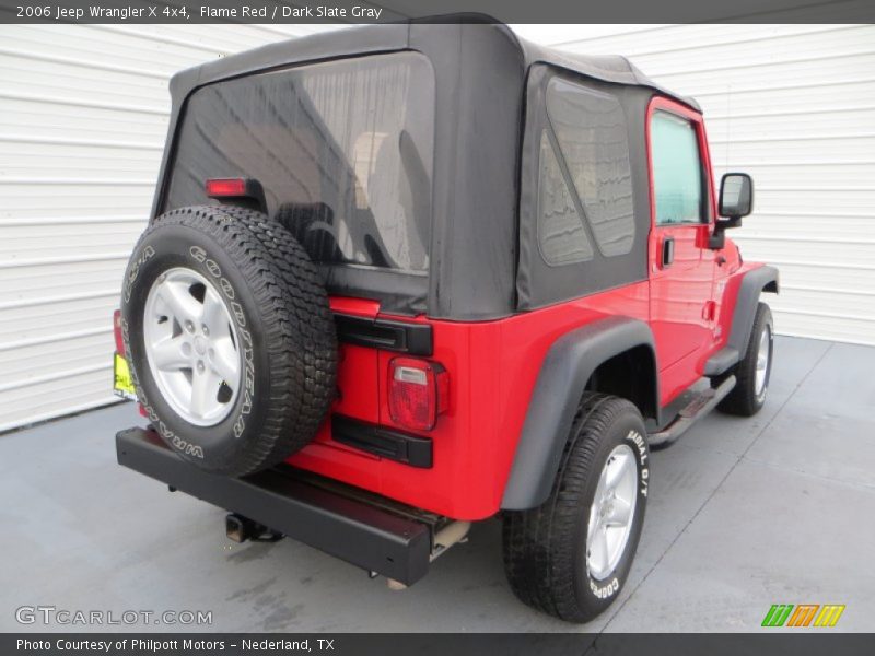 Flame Red / Dark Slate Gray 2006 Jeep Wrangler X 4x4