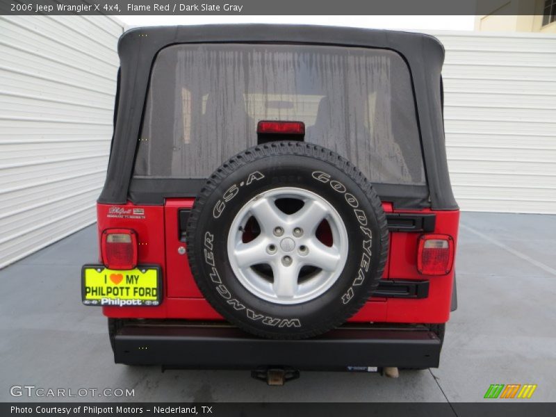 Flame Red / Dark Slate Gray 2006 Jeep Wrangler X 4x4