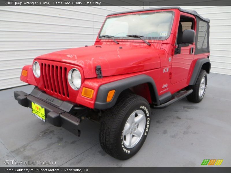 Flame Red / Dark Slate Gray 2006 Jeep Wrangler X 4x4