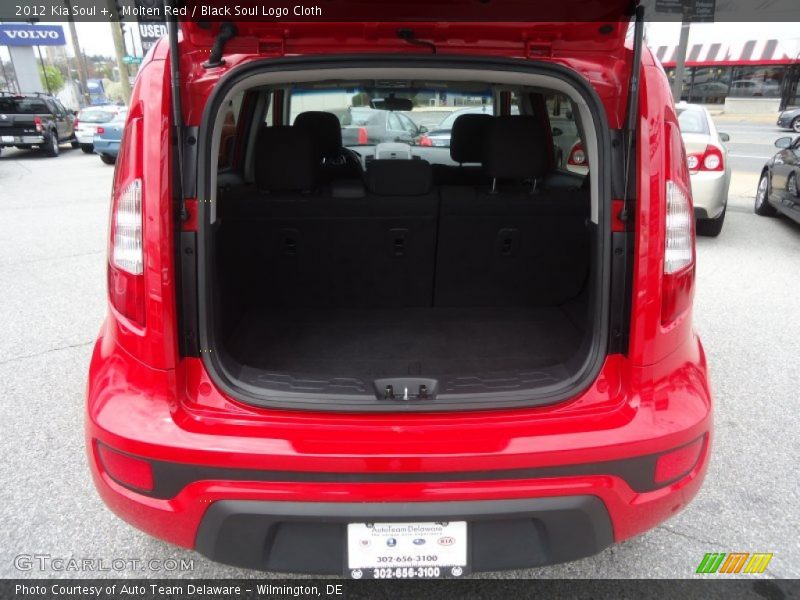 Molten Red / Black Soul Logo Cloth 2012 Kia Soul +