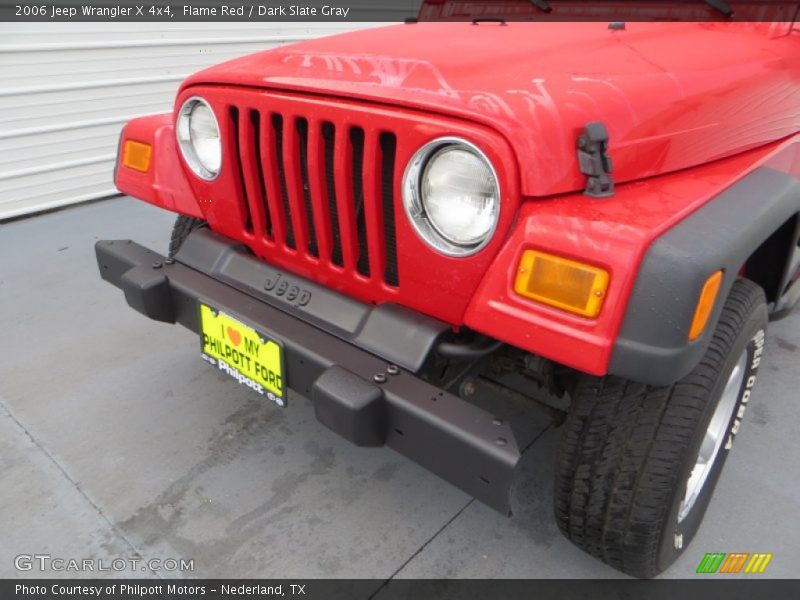 Flame Red / Dark Slate Gray 2006 Jeep Wrangler X 4x4