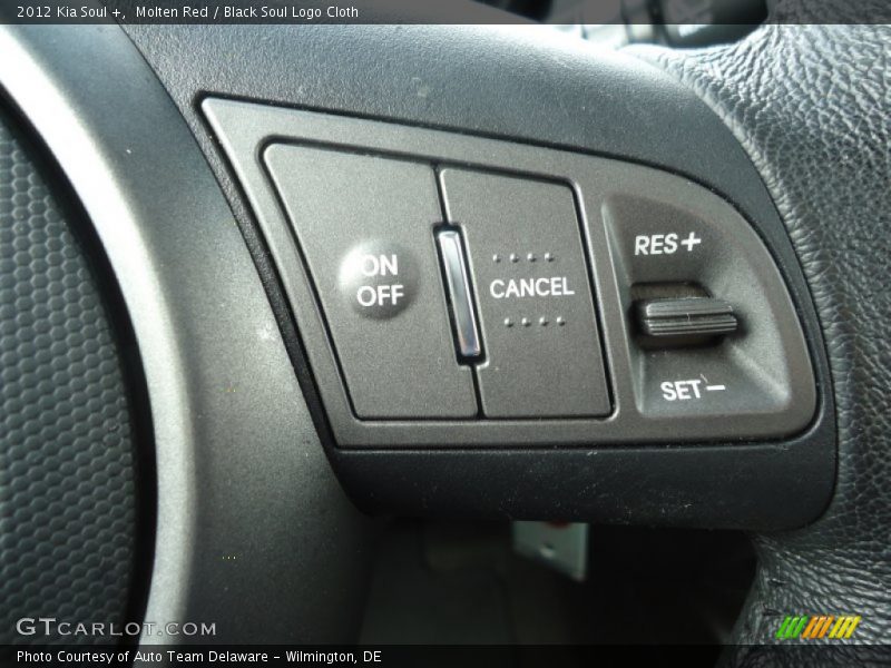 Molten Red / Black Soul Logo Cloth 2012 Kia Soul +