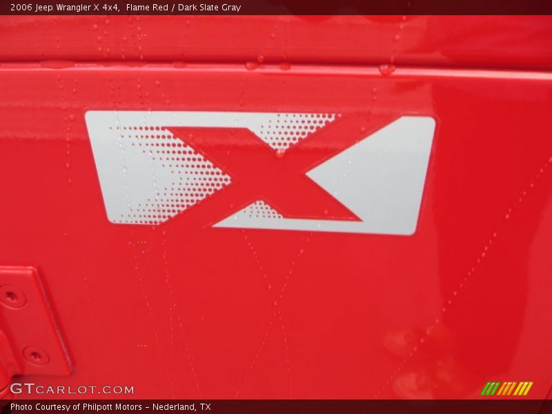 Flame Red / Dark Slate Gray 2006 Jeep Wrangler X 4x4