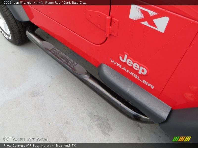 Flame Red / Dark Slate Gray 2006 Jeep Wrangler X 4x4