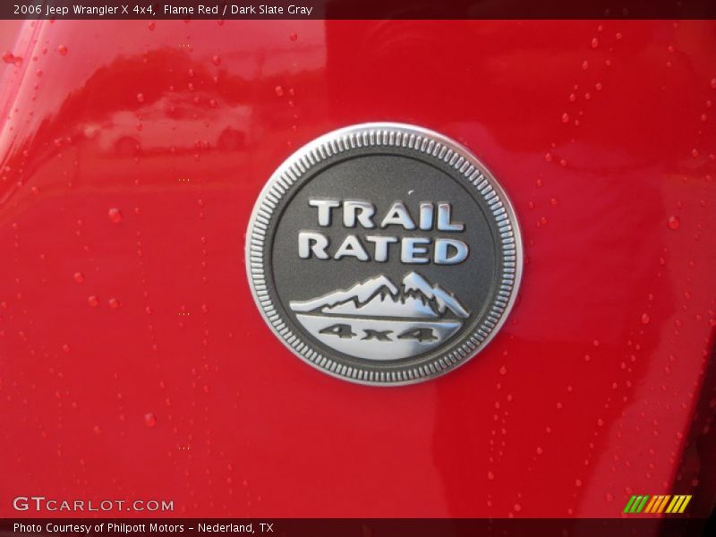 Flame Red / Dark Slate Gray 2006 Jeep Wrangler X 4x4