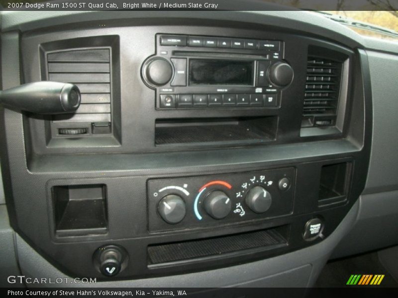Bright White / Medium Slate Gray 2007 Dodge Ram 1500 ST Quad Cab