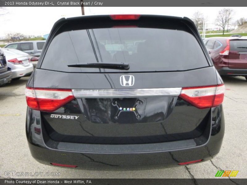 Crystal Black Pearl / Gray 2013 Honda Odyssey EX-L