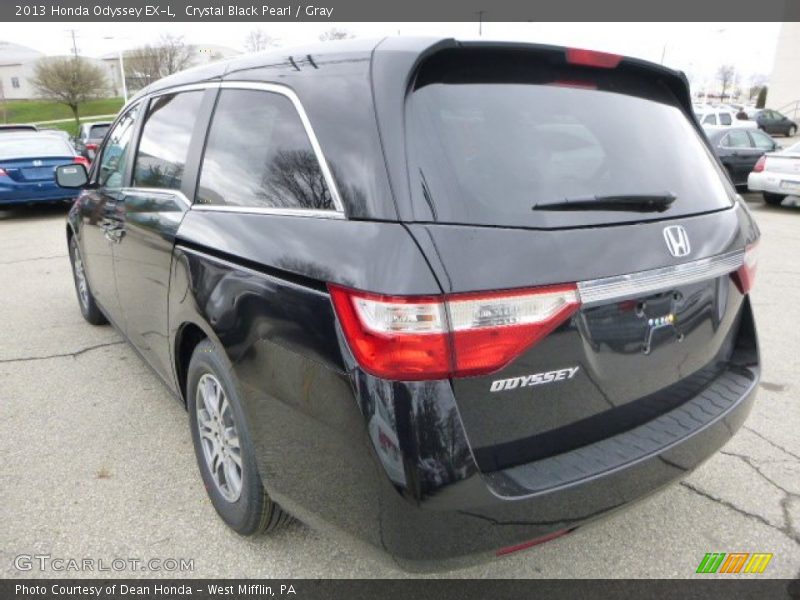 Crystal Black Pearl / Gray 2013 Honda Odyssey EX-L