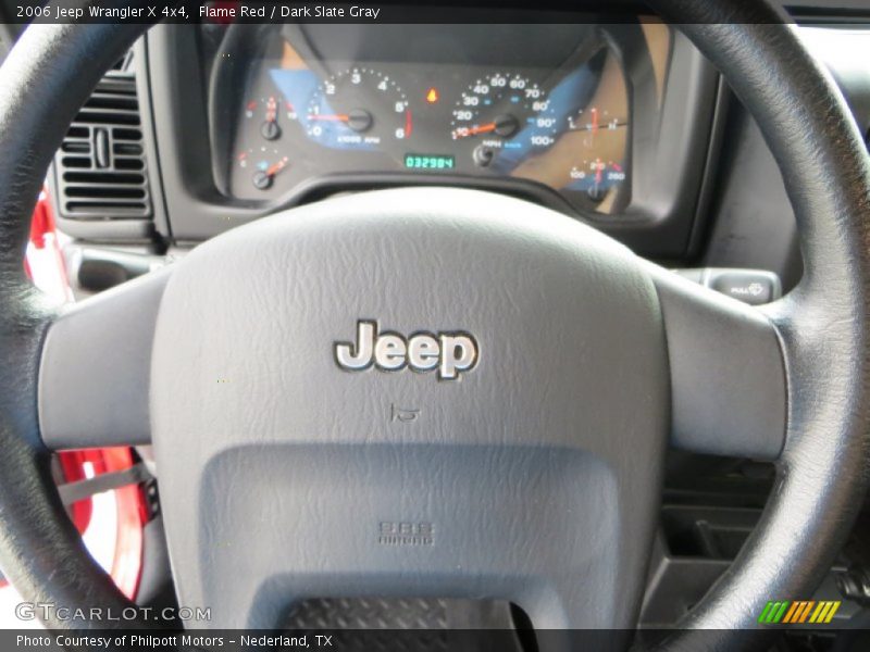 Flame Red / Dark Slate Gray 2006 Jeep Wrangler X 4x4