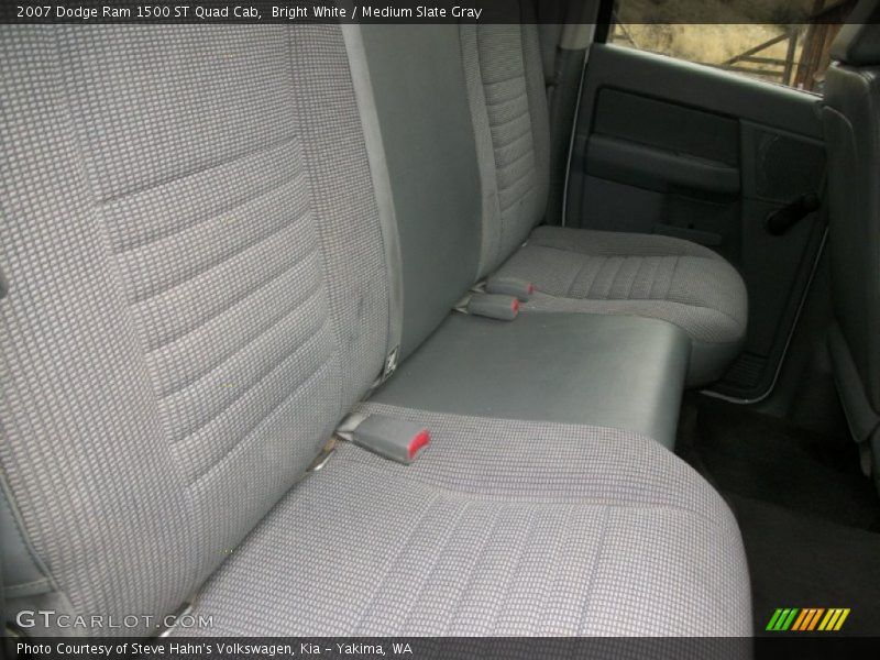 Bright White / Medium Slate Gray 2007 Dodge Ram 1500 ST Quad Cab