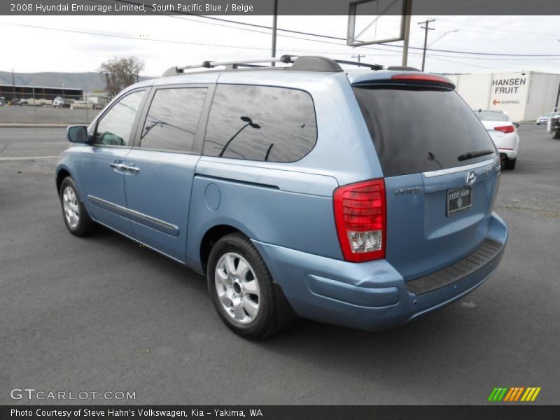 South Pacific Blue / Beige 2008 Hyundai Entourage Limited