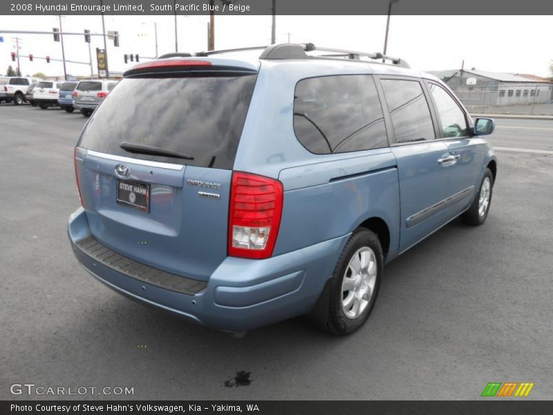 South Pacific Blue / Beige 2008 Hyundai Entourage Limited