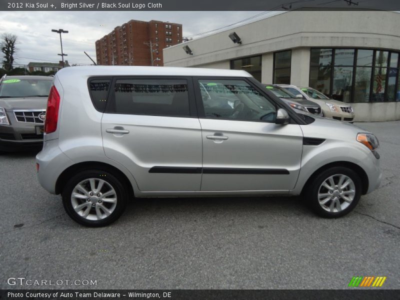 Bright Silver / Black Soul Logo Cloth 2012 Kia Soul +