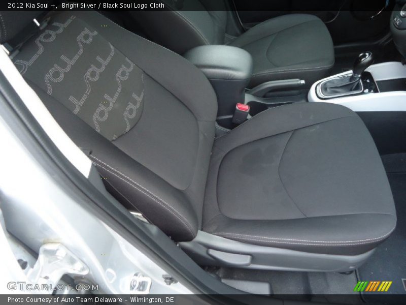 Bright Silver / Black Soul Logo Cloth 2012 Kia Soul +