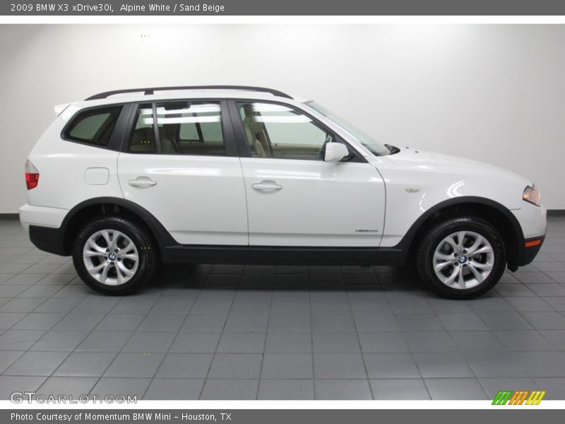 Alpine White / Sand Beige 2009 BMW X3 xDrive30i