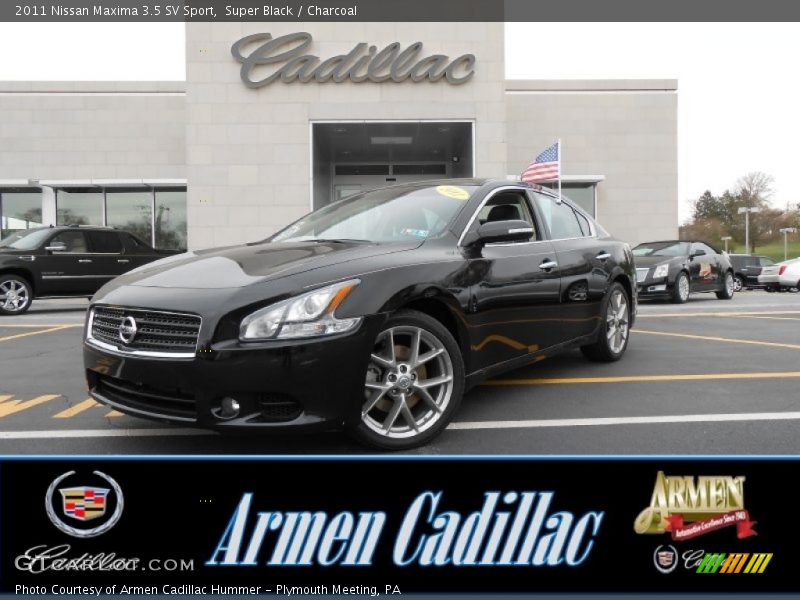 Super Black / Charcoal 2011 Nissan Maxima 3.5 SV Sport