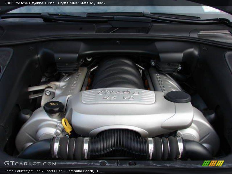 Crystal Silver Metallic / Black 2006 Porsche Cayenne Turbo