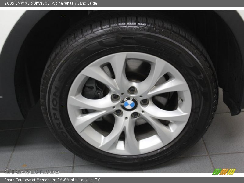 Alpine White / Sand Beige 2009 BMW X3 xDrive30i