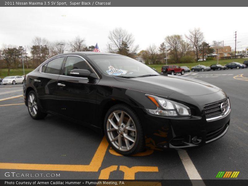 Super Black / Charcoal 2011 Nissan Maxima 3.5 SV Sport