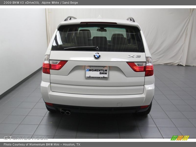 Alpine White / Sand Beige 2009 BMW X3 xDrive30i