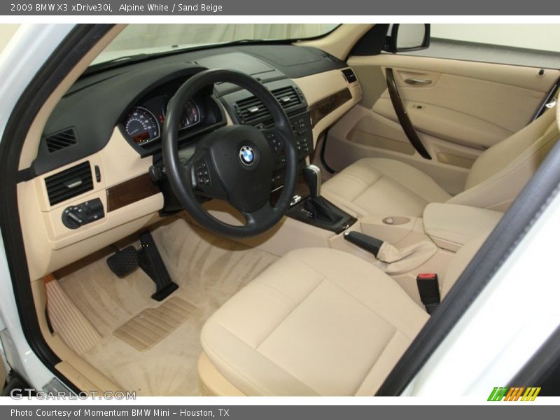Sand Beige Interior - 2009 X3 xDrive30i 