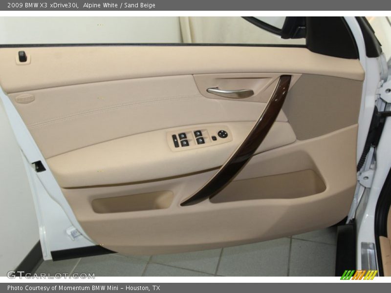 Alpine White / Sand Beige 2009 BMW X3 xDrive30i
