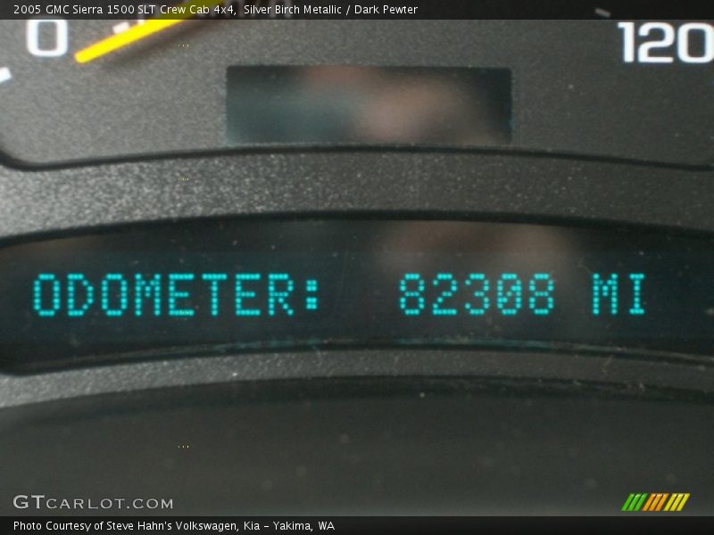Silver Birch Metallic / Dark Pewter 2005 GMC Sierra 1500 SLT Crew Cab 4x4