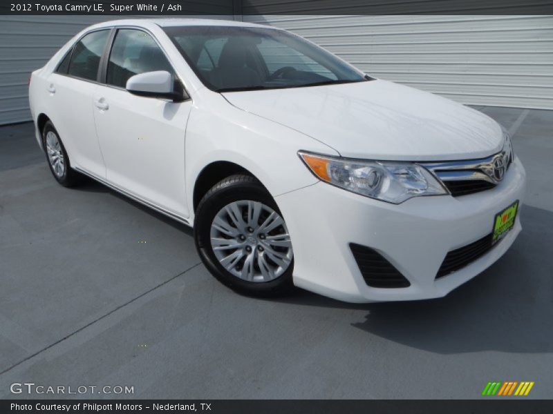 Super White / Ash 2012 Toyota Camry LE