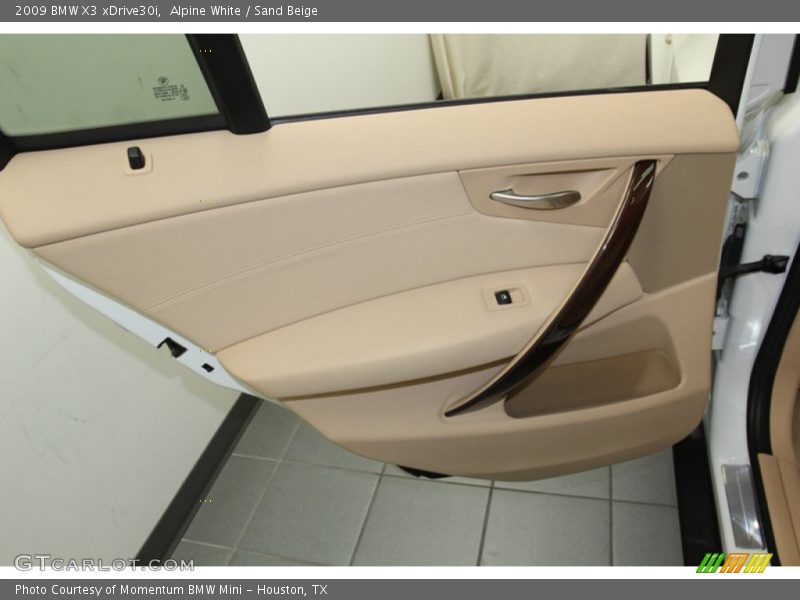 Alpine White / Sand Beige 2009 BMW X3 xDrive30i