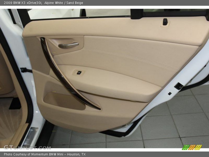 Alpine White / Sand Beige 2009 BMW X3 xDrive30i
