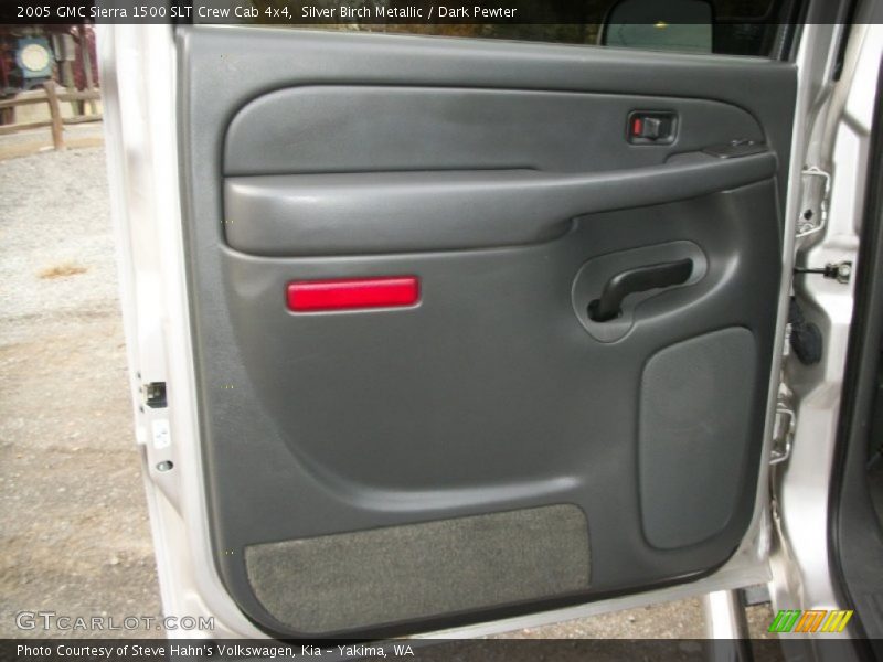 Silver Birch Metallic / Dark Pewter 2005 GMC Sierra 1500 SLT Crew Cab 4x4