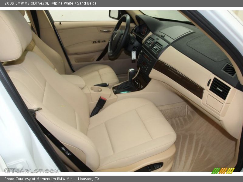 Alpine White / Sand Beige 2009 BMW X3 xDrive30i