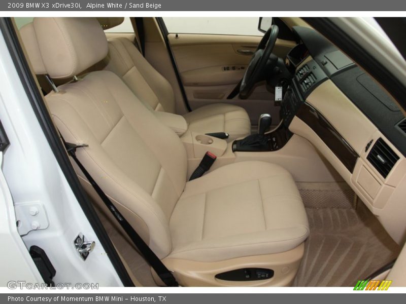 Alpine White / Sand Beige 2009 BMW X3 xDrive30i