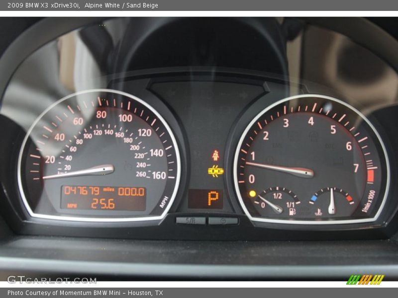 Alpine White / Sand Beige 2009 BMW X3 xDrive30i