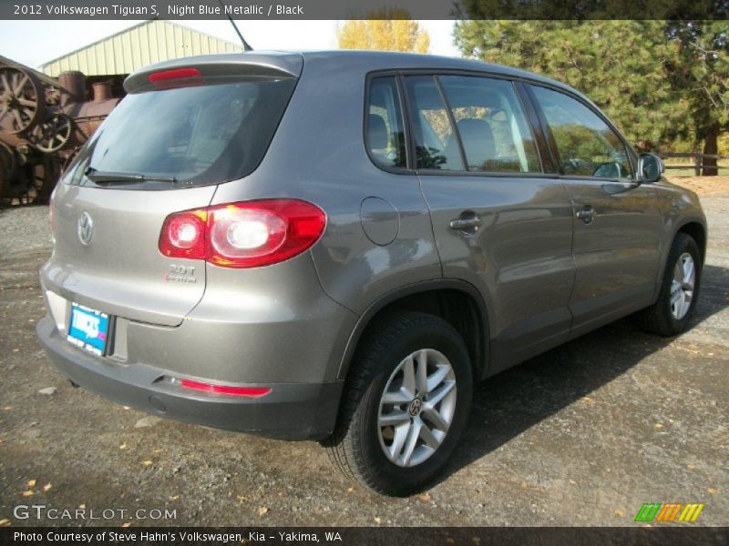 Night Blue Metallic / Black 2012 Volkswagen Tiguan S