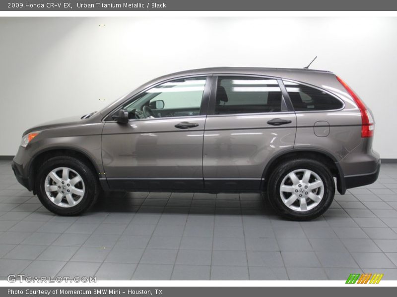 Urban Titanium Metallic / Black 2009 Honda CR-V EX