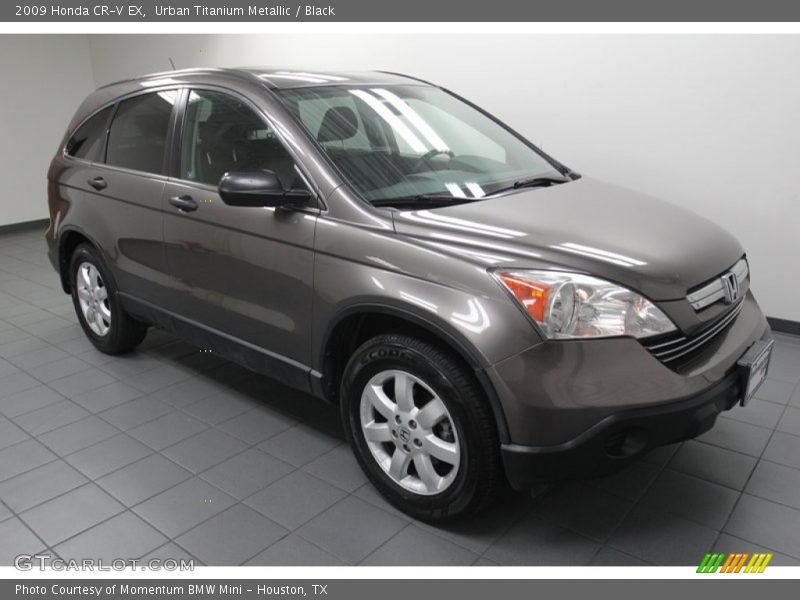 Urban Titanium Metallic / Black 2009 Honda CR-V EX