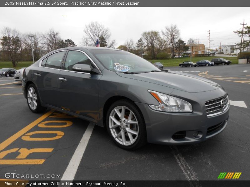Precision Gray Metallic / Frost Leather 2009 Nissan Maxima 3.5 SV Sport