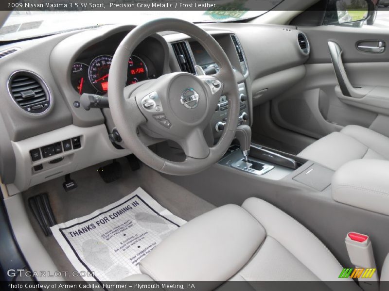 Precision Gray Metallic / Frost Leather 2009 Nissan Maxima 3.5 SV Sport