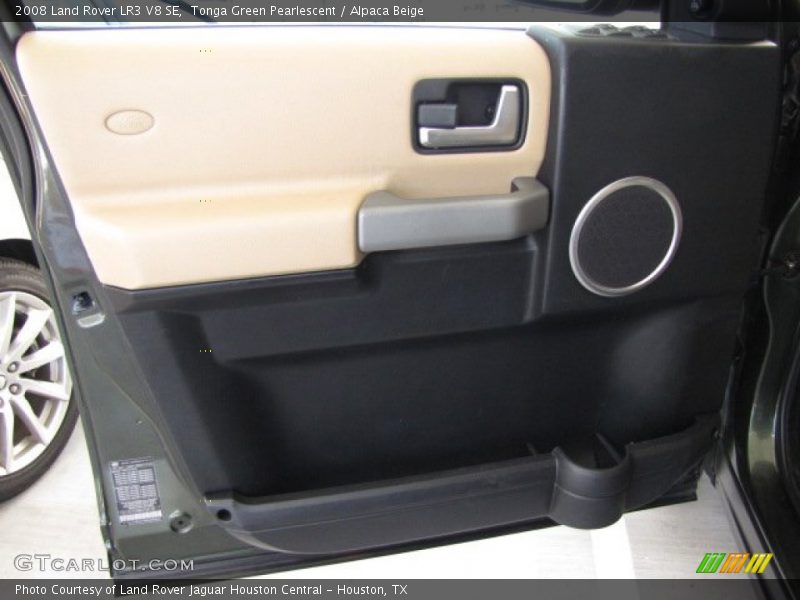 Tonga Green Pearlescent / Alpaca Beige 2008 Land Rover LR3 V8 SE