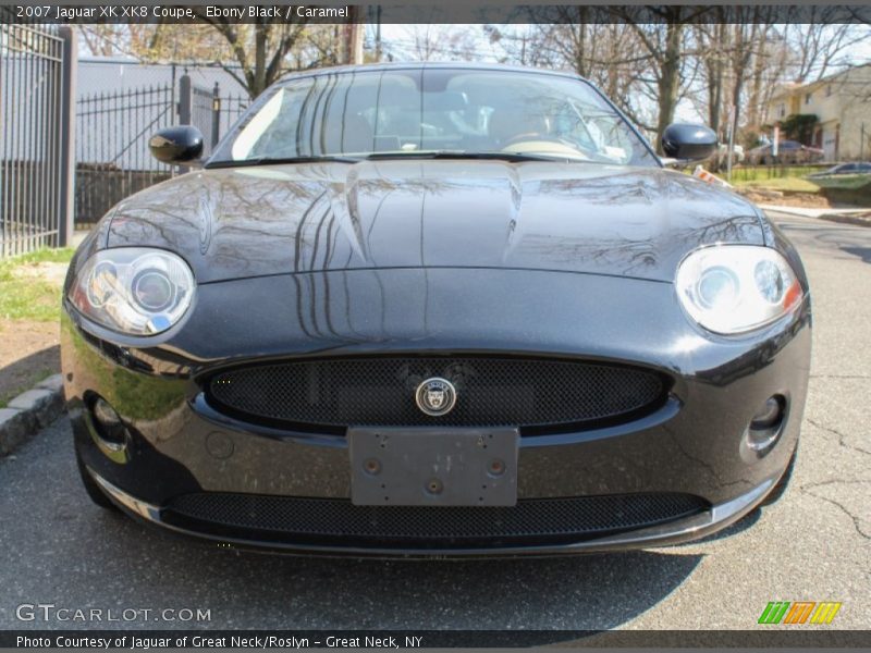 Ebony Black / Caramel 2007 Jaguar XK XK8 Coupe