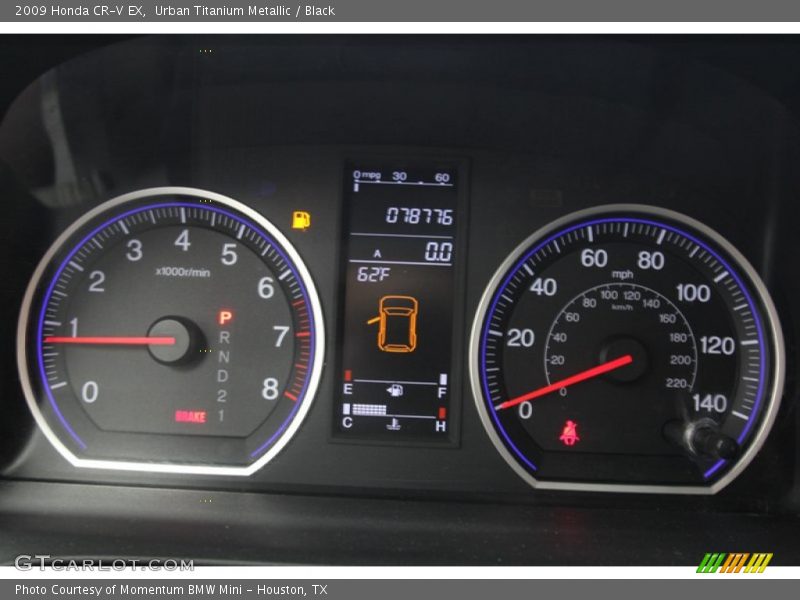 Urban Titanium Metallic / Black 2009 Honda CR-V EX