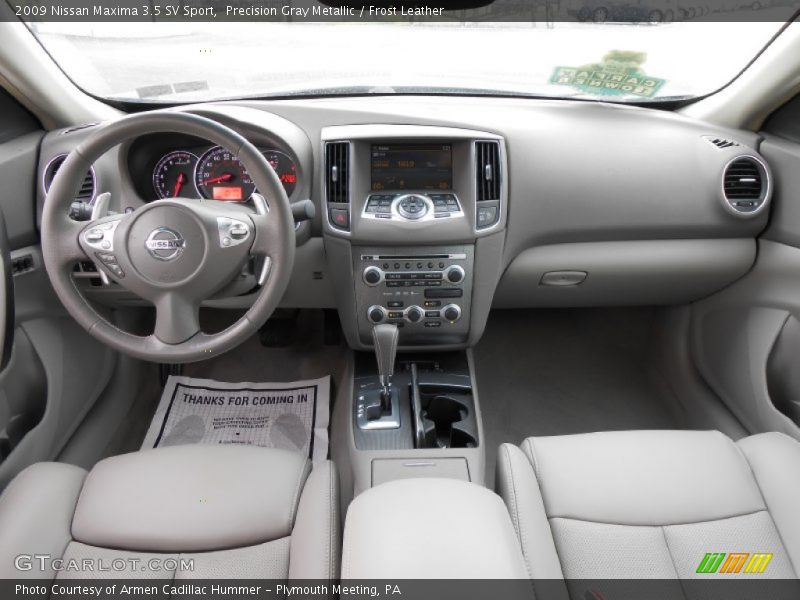 Precision Gray Metallic / Frost Leather 2009 Nissan Maxima 3.5 SV Sport