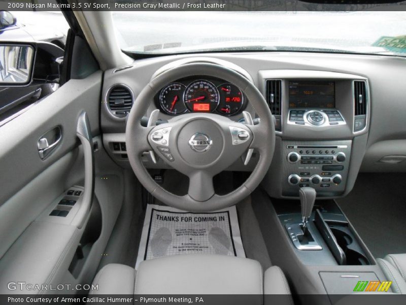Precision Gray Metallic / Frost Leather 2009 Nissan Maxima 3.5 SV Sport