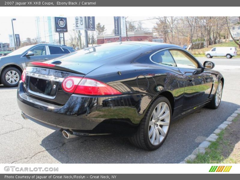 Ebony Black / Caramel 2007 Jaguar XK XK8 Coupe