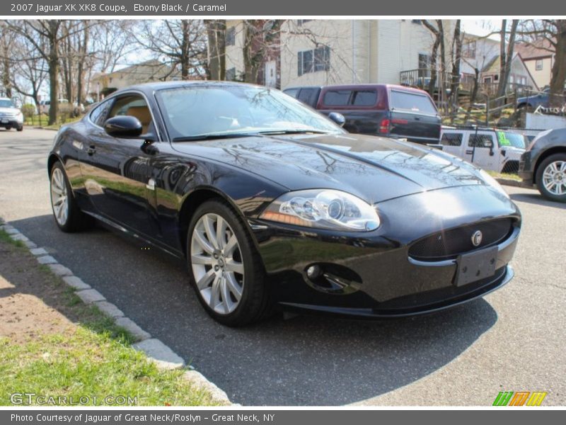 Ebony Black / Caramel 2007 Jaguar XK XK8 Coupe