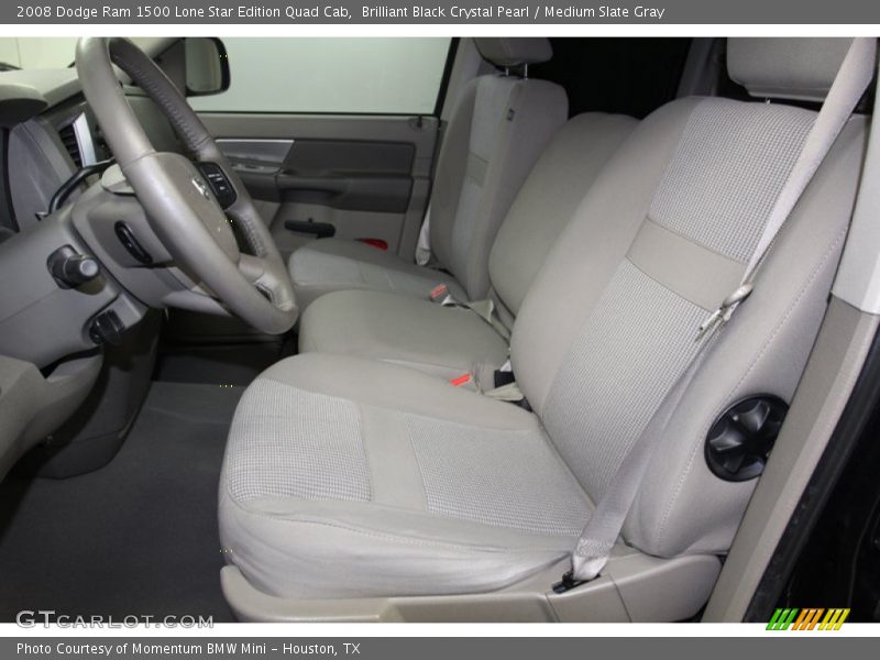 Brilliant Black Crystal Pearl / Medium Slate Gray 2008 Dodge Ram 1500 Lone Star Edition Quad Cab