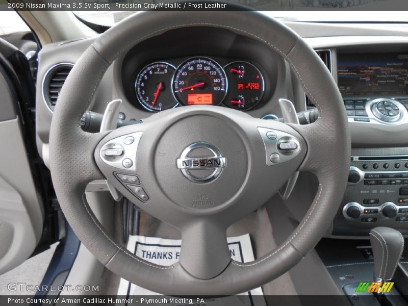 Precision Gray Metallic / Frost Leather 2009 Nissan Maxima 3.5 SV Sport