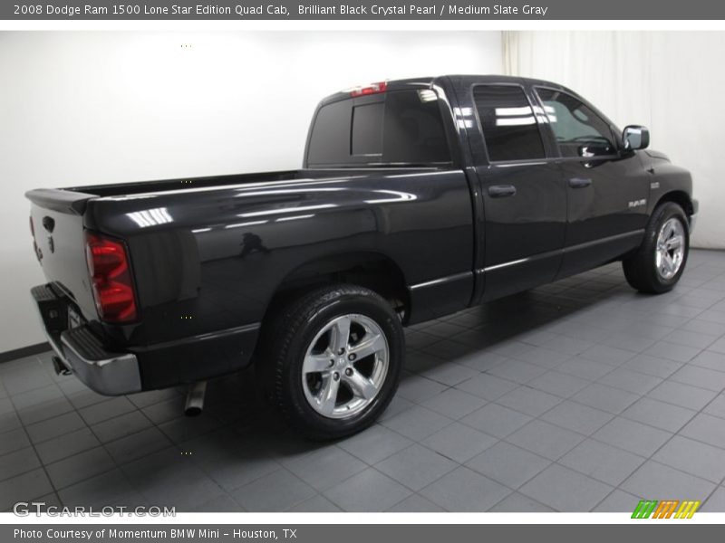 Brilliant Black Crystal Pearl / Medium Slate Gray 2008 Dodge Ram 1500 Lone Star Edition Quad Cab