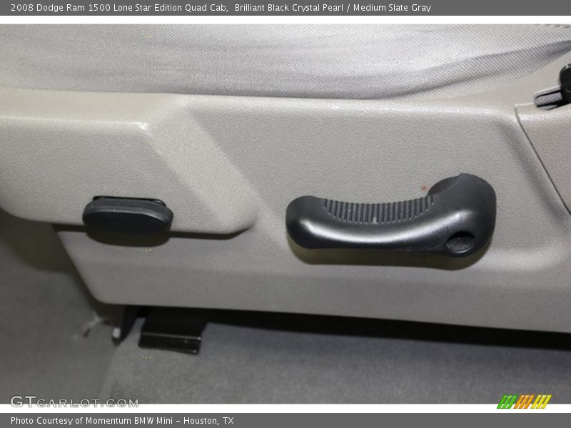 Brilliant Black Crystal Pearl / Medium Slate Gray 2008 Dodge Ram 1500 Lone Star Edition Quad Cab
